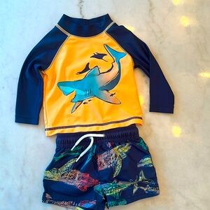 Carters Shark Baby 2 piece Swim Set 3 Months
